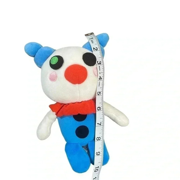 Piggy Minitoon Inc Roblox Clown 10” Plush Stuffed Toy White Blue Red - Picture 4 of 4